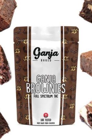 Ganja Baked THC Brownies 600mg