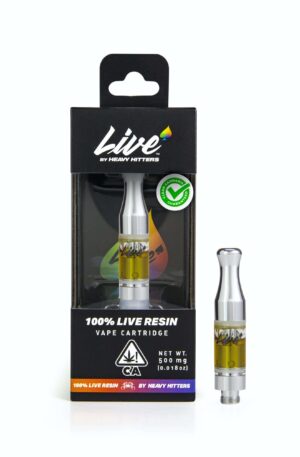 Unaltered Terpene Profile. Never Refined. 100% Live Resin with High Terpene Extraction. Rich In Cannabinoids. Buy Heavy Hitters Live Resin Vape Cartridges UK