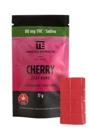 Twisted Extracts Cherry Jelly Bomb 80 mg THC