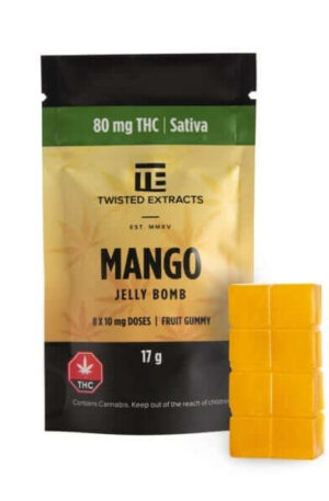 Twisted Extracts Mango Jelly Bomb 80mg THC